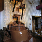 Chocolate Waterfall at the Alaska Wild Berry Products Factory